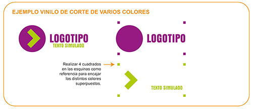 preparacion de vinilos de corte de varios colores