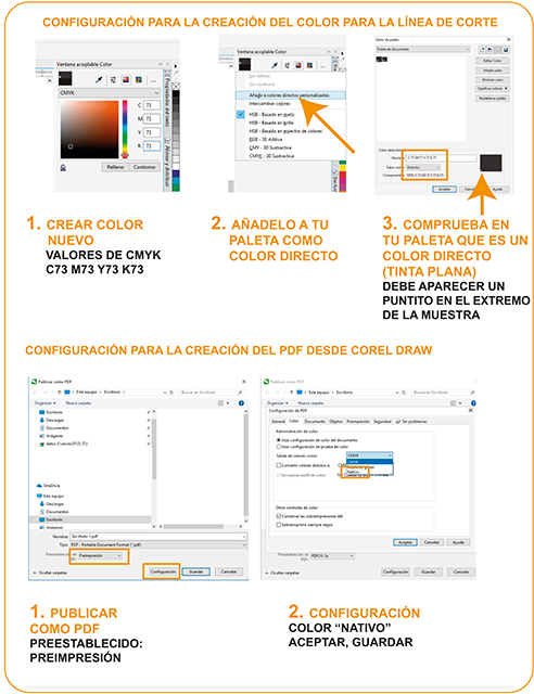 preparar impresion y corte dede corel draw area grafica digital