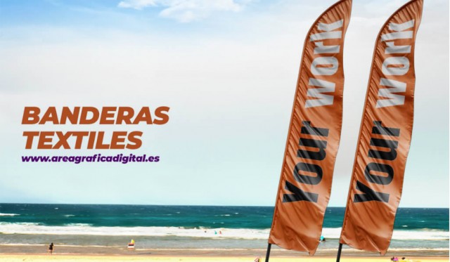 Banderolas textiles: Textil Flag banner