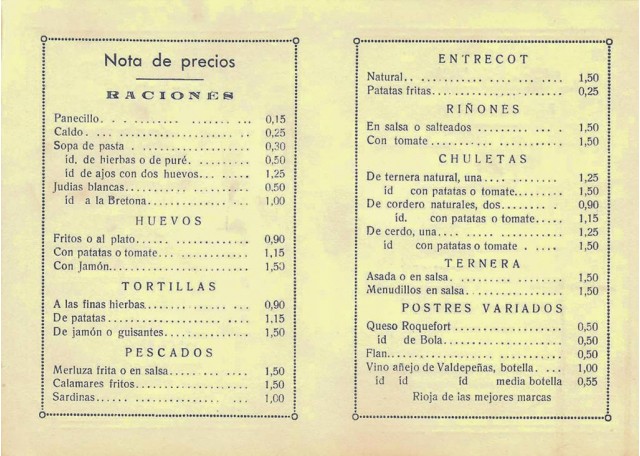 ¿Sabías el origen de los menús?