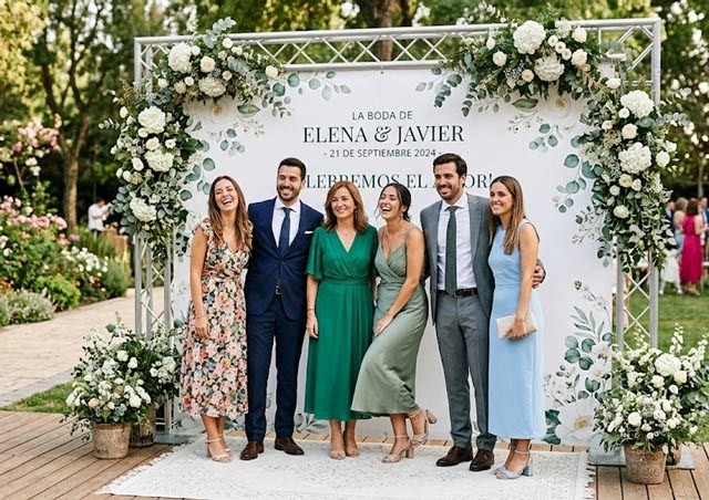 Cómo hacer un photocall para bodas paso a paso