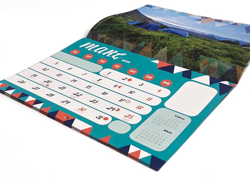 calendario tipo revista