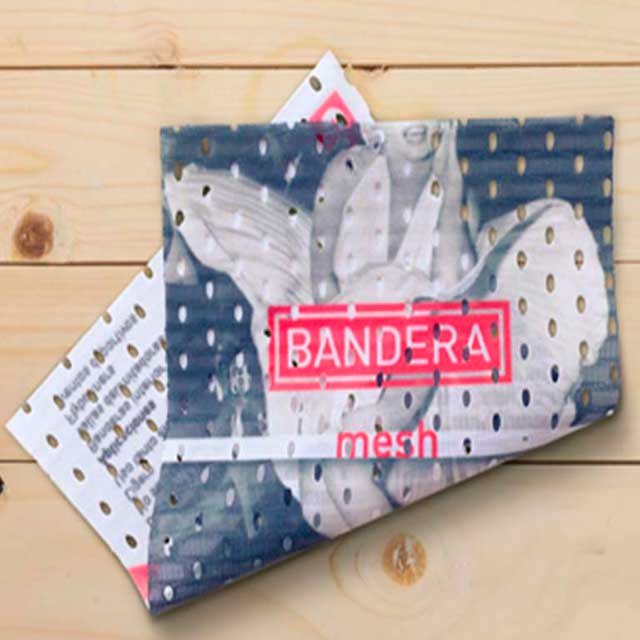 Bandera para driza microperforada