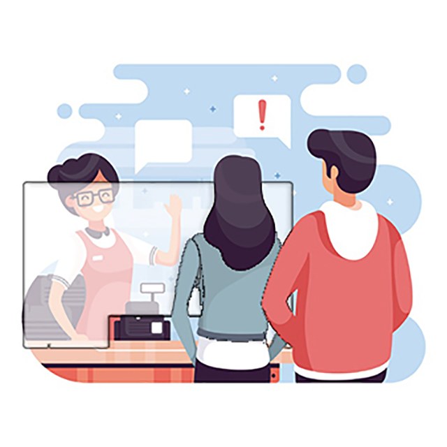 Mamparas de protección para comercios