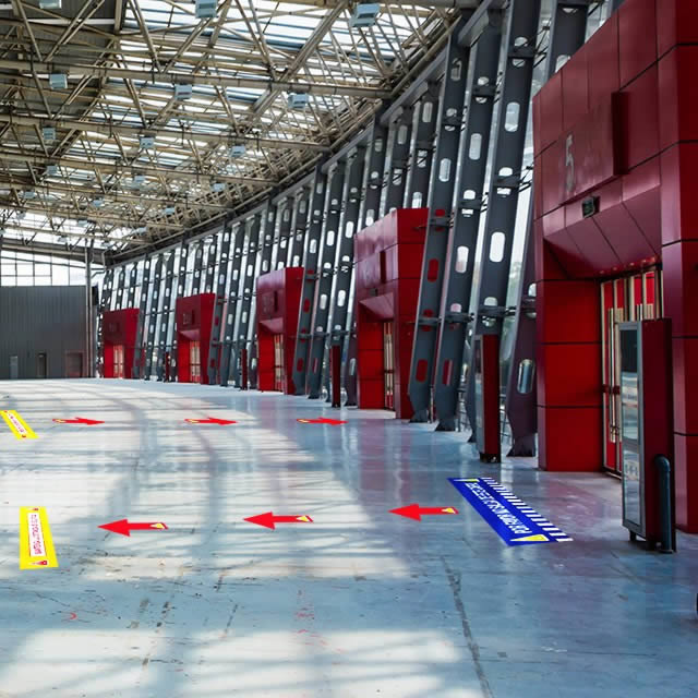 Flechas adhesivas suelo