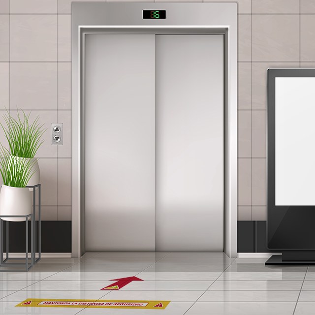 Flechas adhesivas suelo