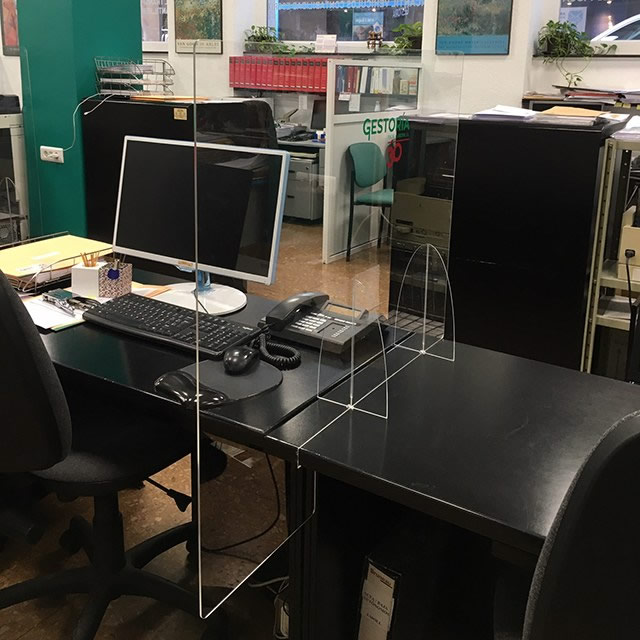 Mamparas de protección para oficinas