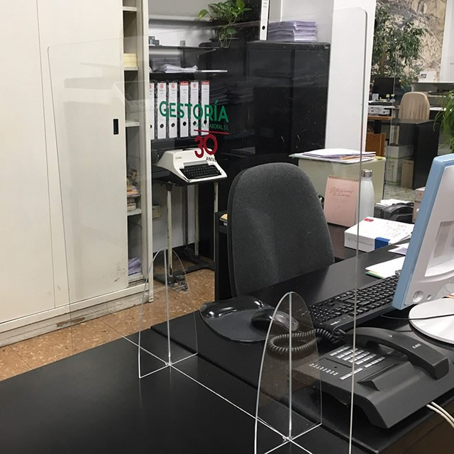 Mamparas de protección para oficinas