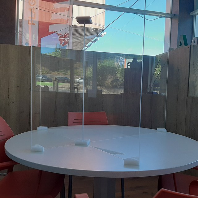 Placas para mampara modular