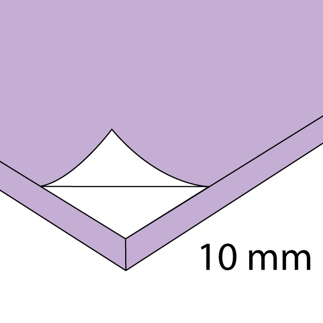 Adhesivado a soporte rígido - Cartón pluma 10mm con bordes forrados