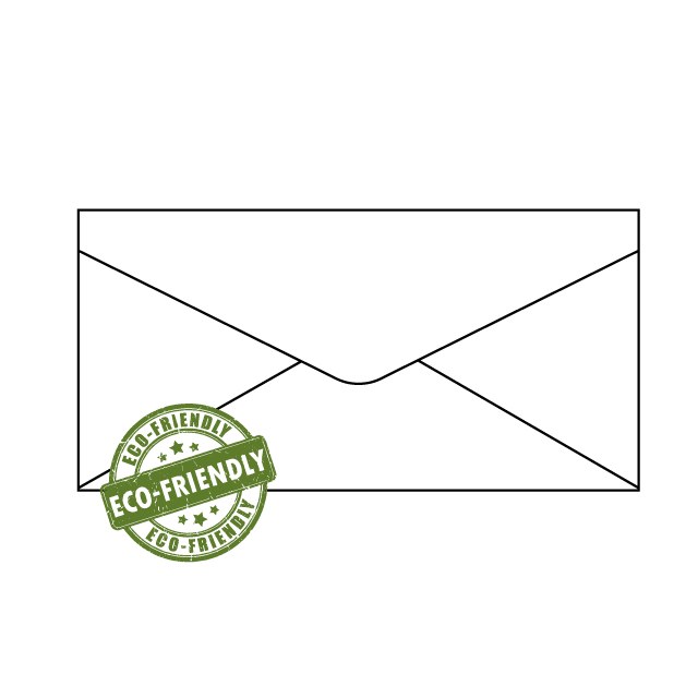 SOBRES PARA INVITACIONES - 110x220 mm Blanco Eco (955155)