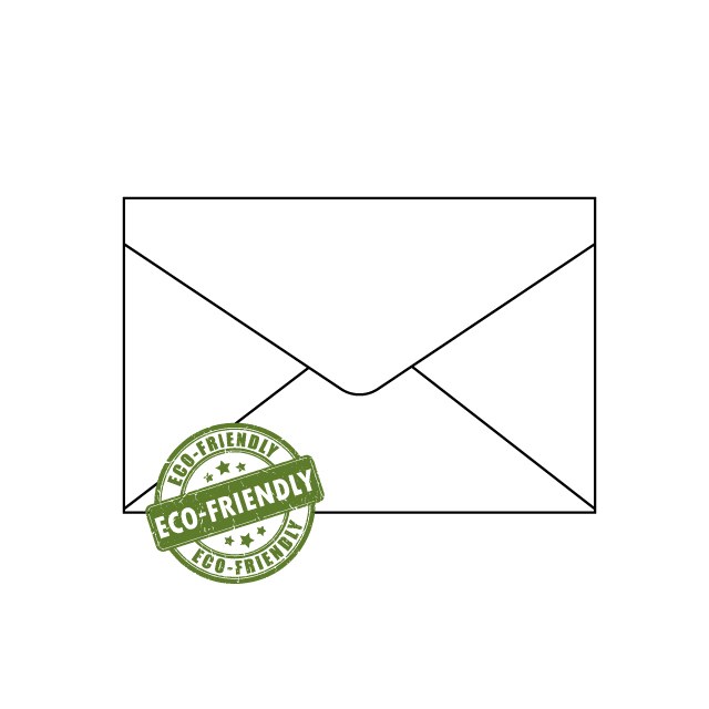 SOBRES PARA INVITACIONES - 120x180 mm Blanco Eco (941158)