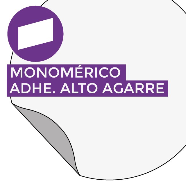 Material - Vinilo monomérico blanco MATE con adh. alto agarre 