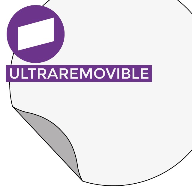 Material - Vinilo ultraremovible blanco mate