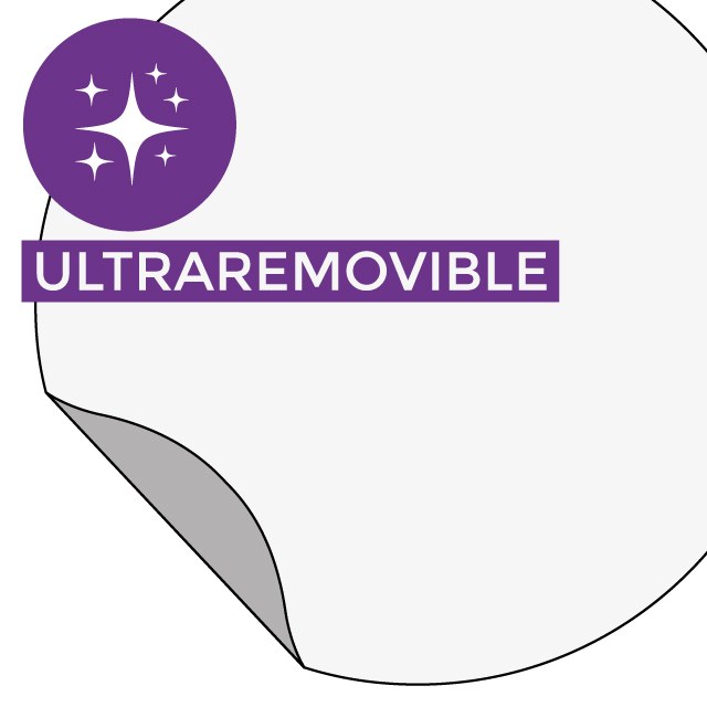 Material - Vinilo ultraremovible blanco brillo