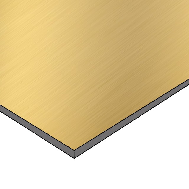Material - Dibond Oro cepillado (EXT.)