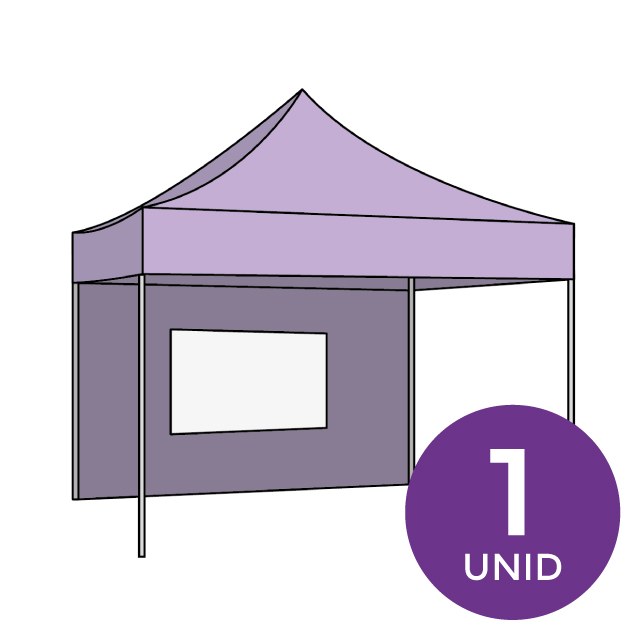 PARED CARPA TELA IMPERMEABLE CON VENTANA 6 X 1.9 M - 1