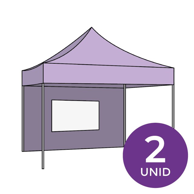 PARED CARPA TELA IMPERMEABLE CON VENTANA 6 X 1.9 M - 2