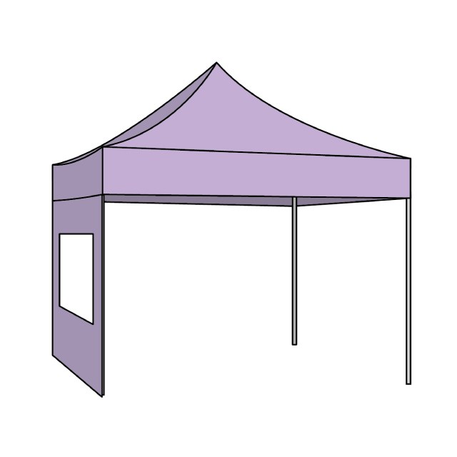 PARED CARPA TELA IMPERMEABLE CON VENTANA 3 X 1.9 M - PARED TELA IMPERMEABLE CON VENTANA 3 X 1.9M