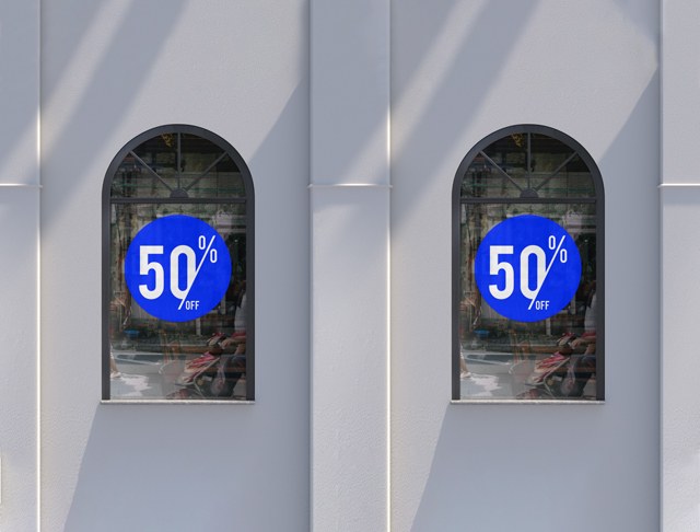 Carteles vinilo Porcentajes