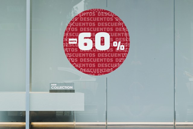Vinilo rebajas hasta 60 porcentaje circular