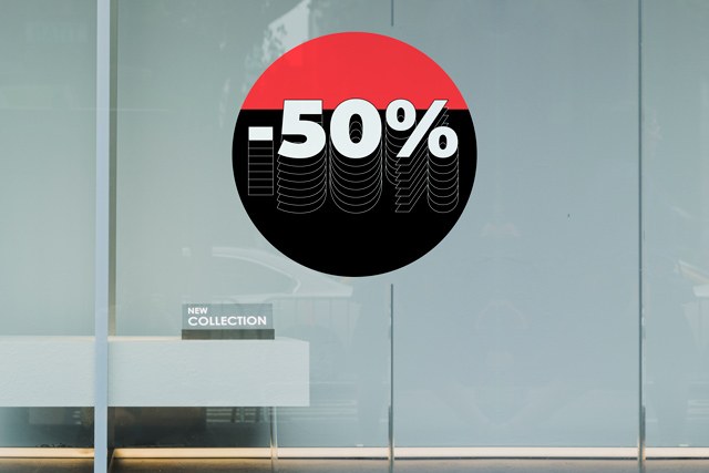 Vinilo rebajas 50 porcentaje paralelos