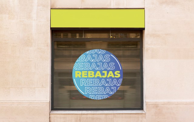 Carteles de rebajas circulares