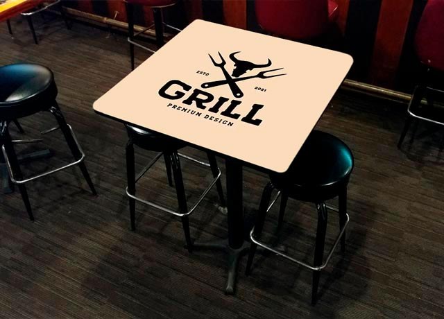 vinilos para mesas de bar