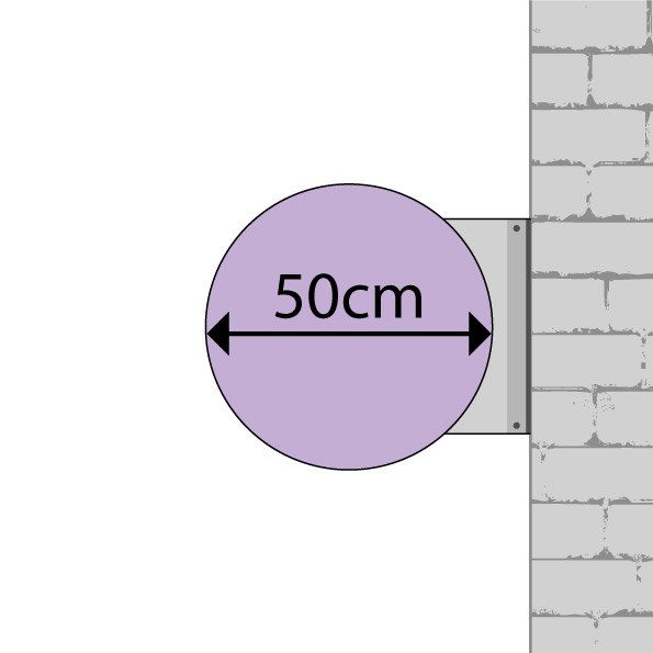 ROTULO - Banderola luminosa redonda 50cm