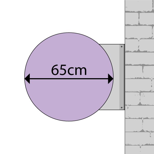 ROTULO - Banderola circular 65cm