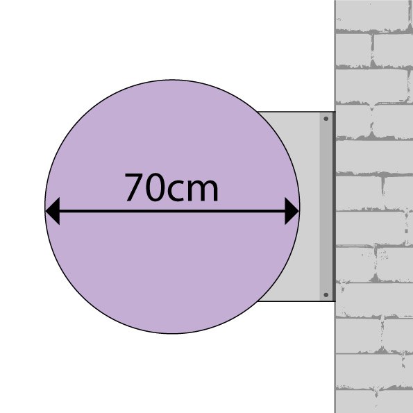 ROTULO - Banderola luminosa redonda 70cm