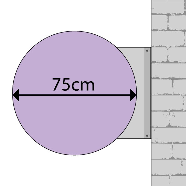 ROTULO - Banderola circular 75cm