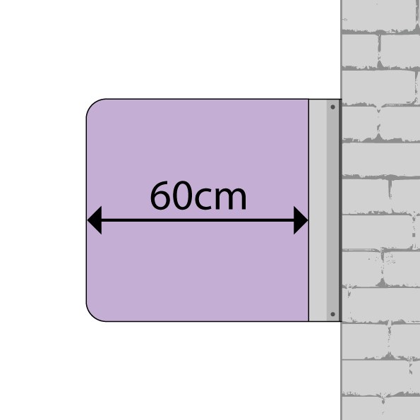 ROTULO - Banderola luminosa cantos redondos 60x60cm