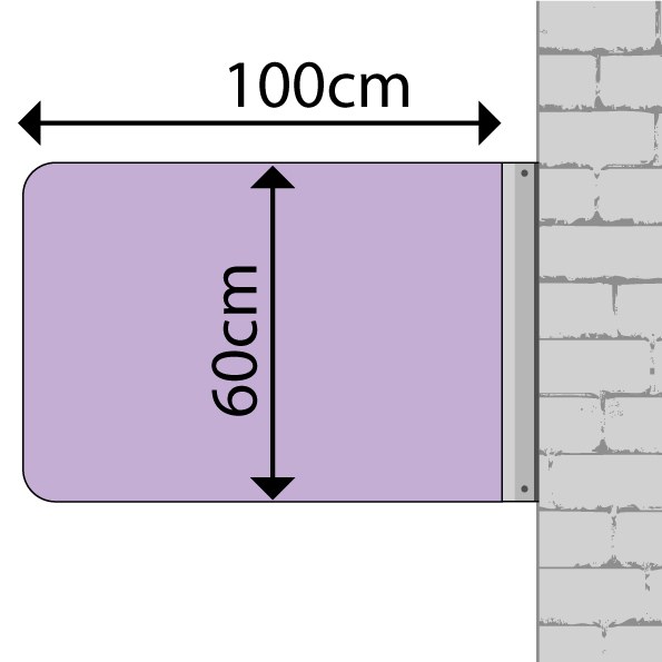 ROTULO - Banderola luminosa cantos redondos 100x60cm