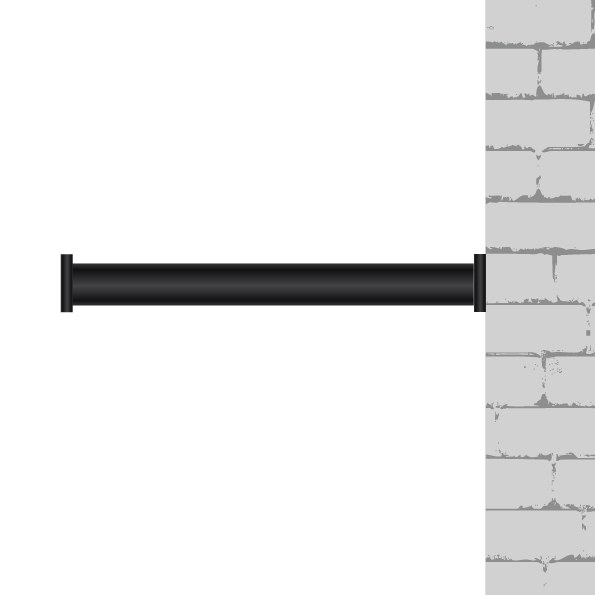 Mástil banderola - Mastil negro