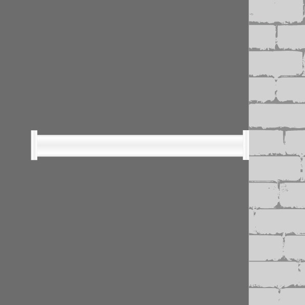 Mástil banderola - Mastil blanco