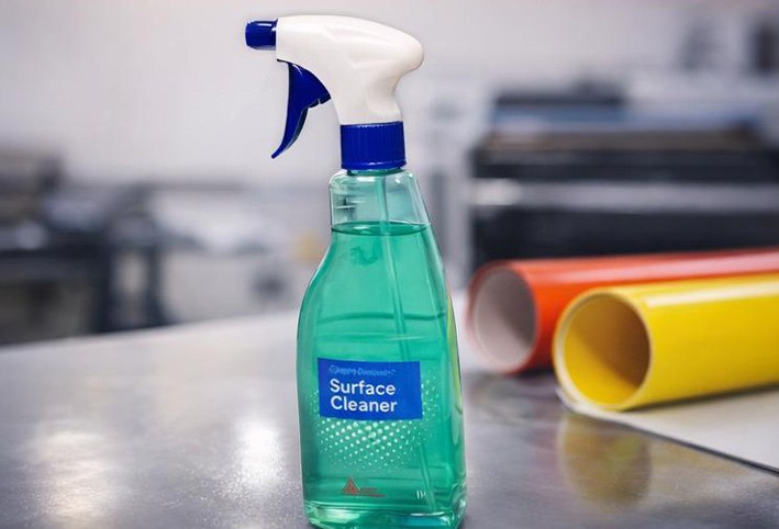 Botella de Surface Cleaner Avery para eliminar grasa y suciedad en vinilos