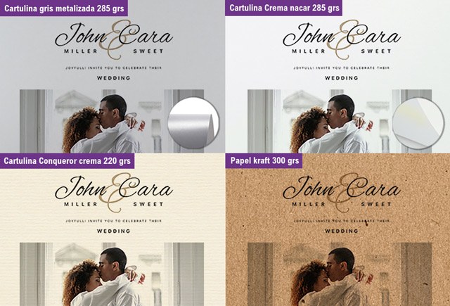 papeles invitaciones de boda