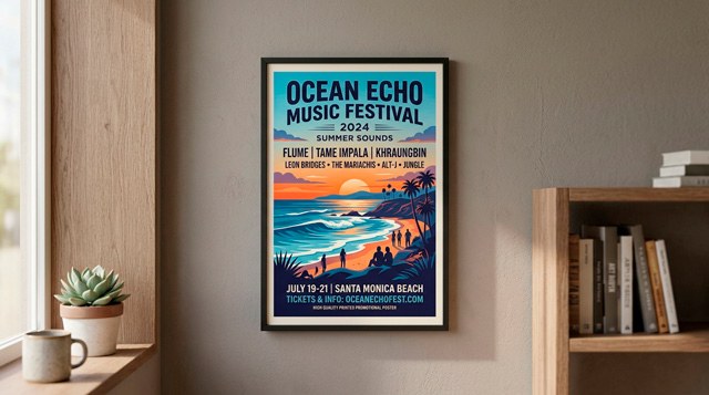 poster promocional impreso en alta calidad