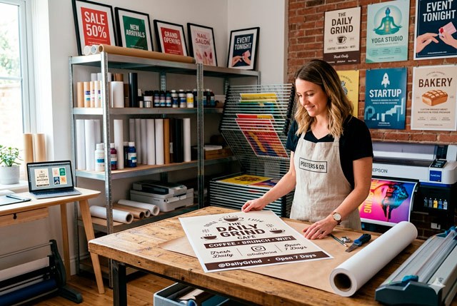 posters personalizados para negocios