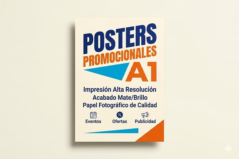 posters promocionales tamaño A1