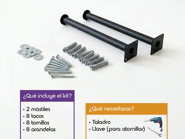 mastiles para banderolas de lona
