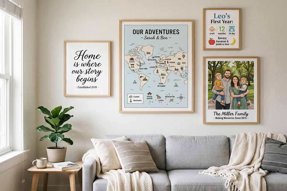 posters decorativos personalizados