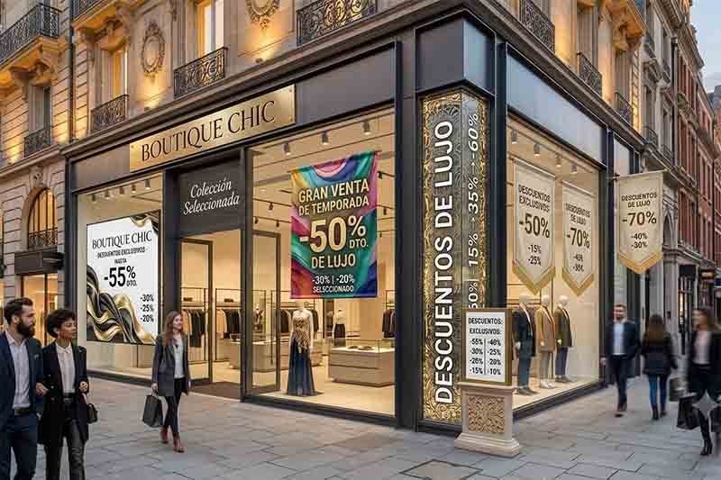 carteles de descuentos