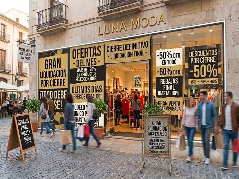carteles liquidación por cierre