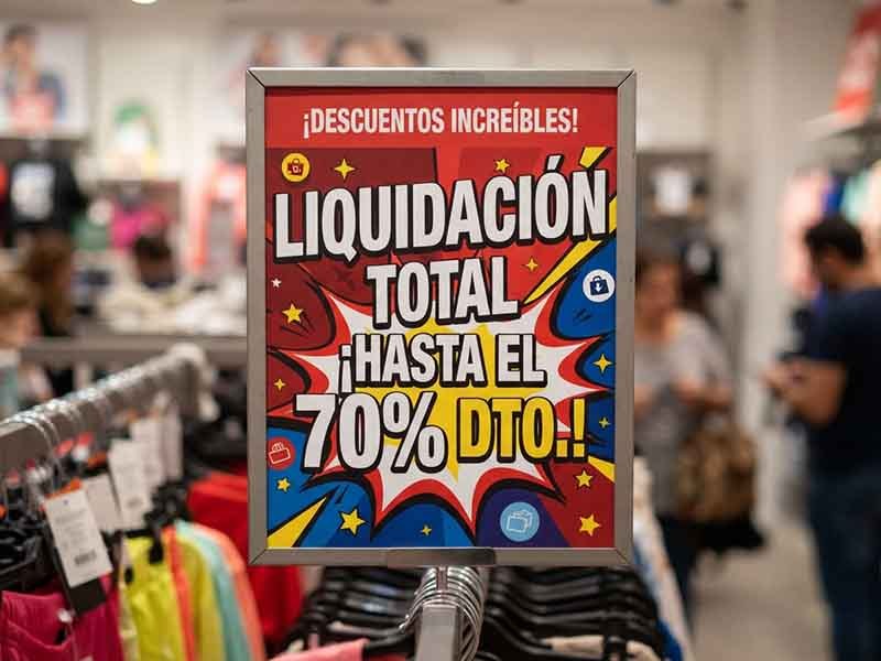 carteles liquidación personalizados