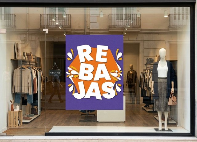 Carteles de rebajas verticales