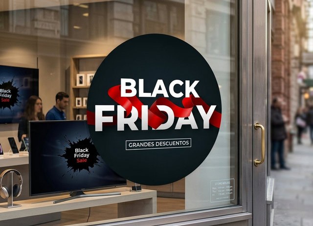 Carteles de black friday circulares