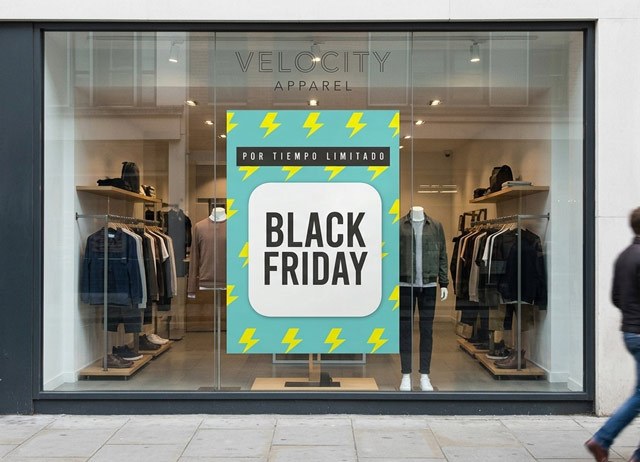 Carteles de black friday verticales