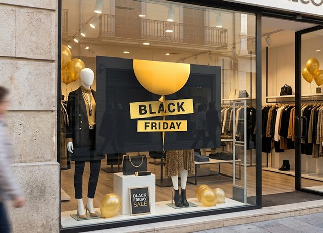 Carteles de black friday horizontales